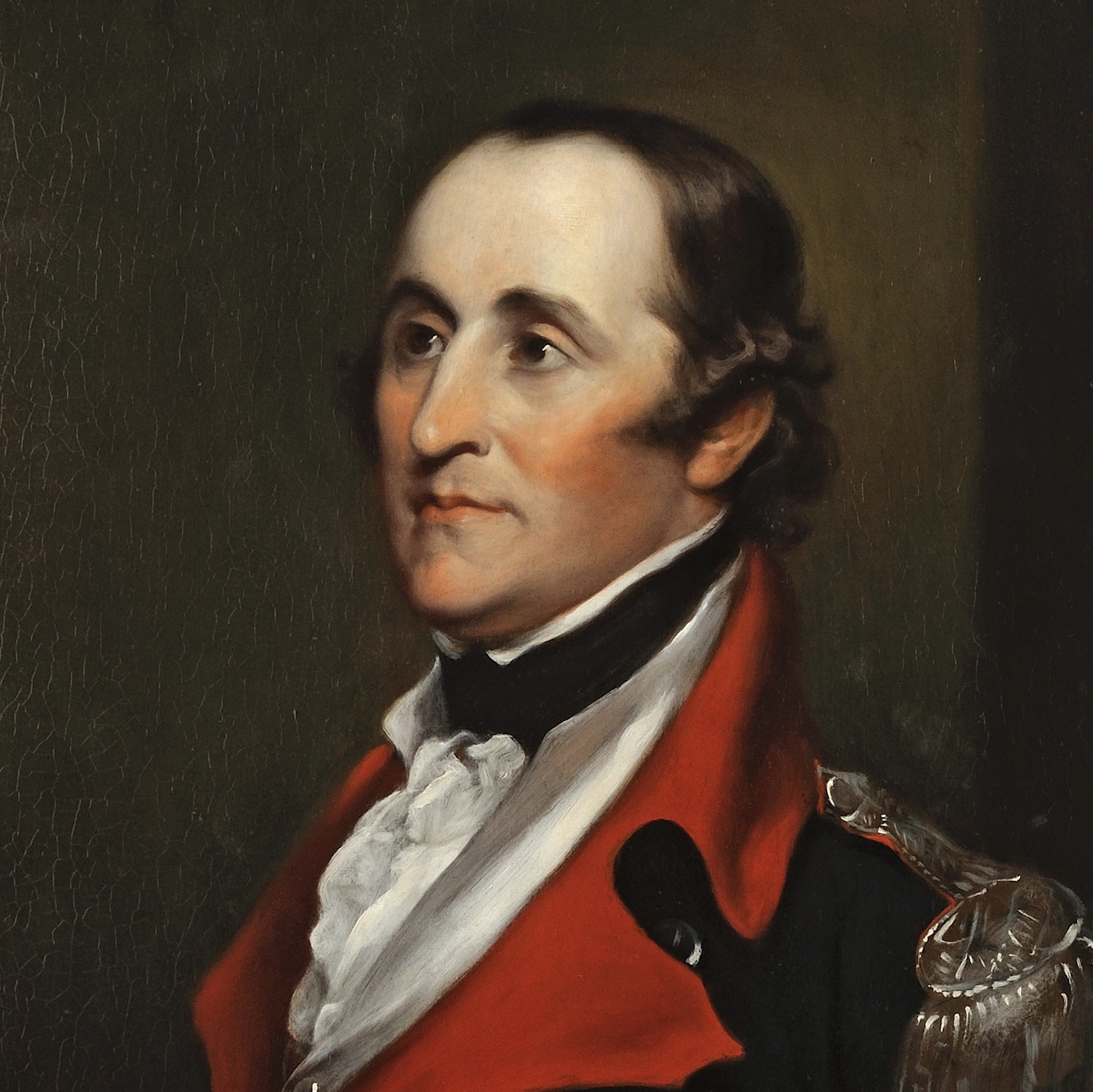 Ebenezer Huntington, John Trumbull, ca. 1835, Society of the Cincinnati, square detail