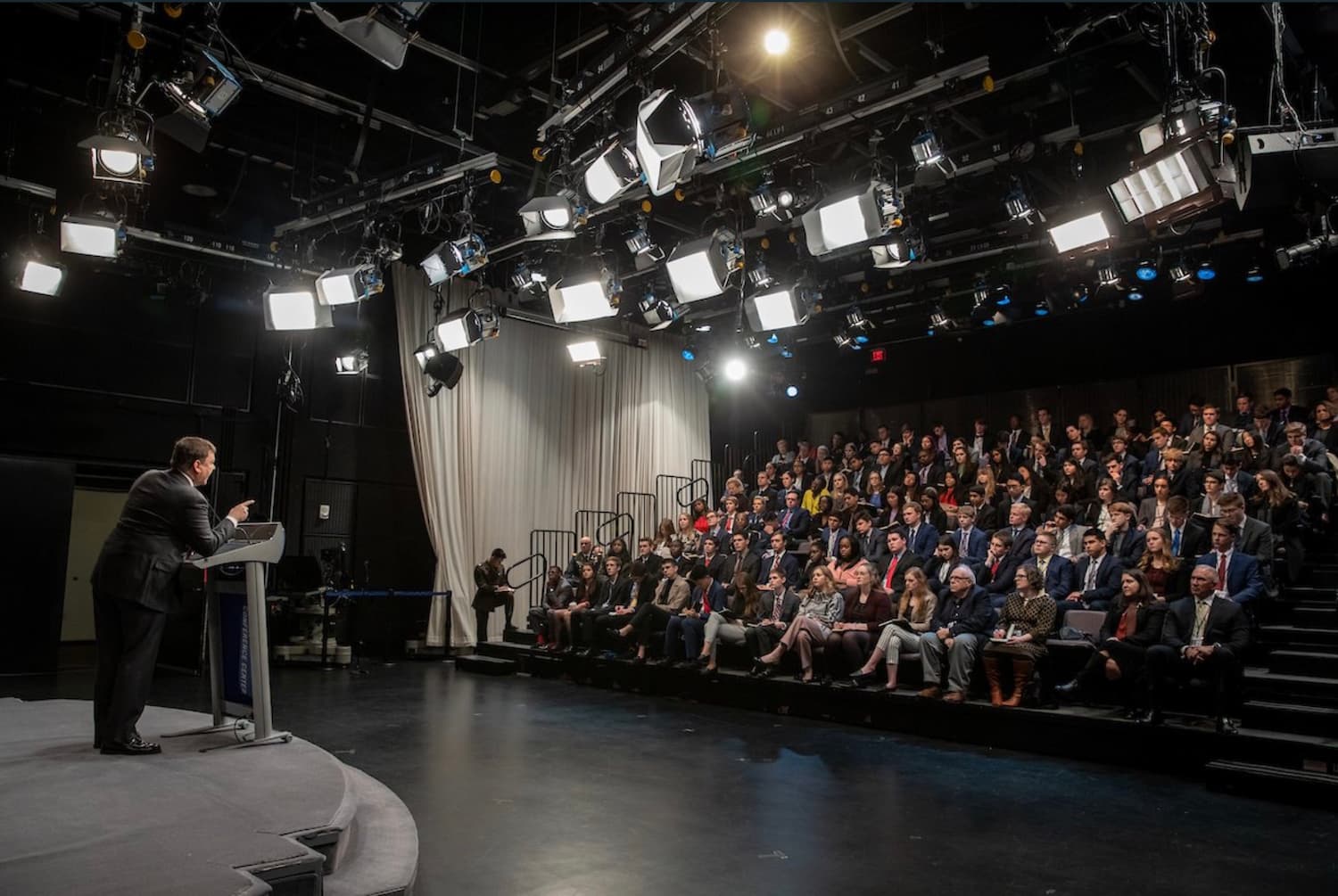 Editor-in-Chief Jack Warren lecturing