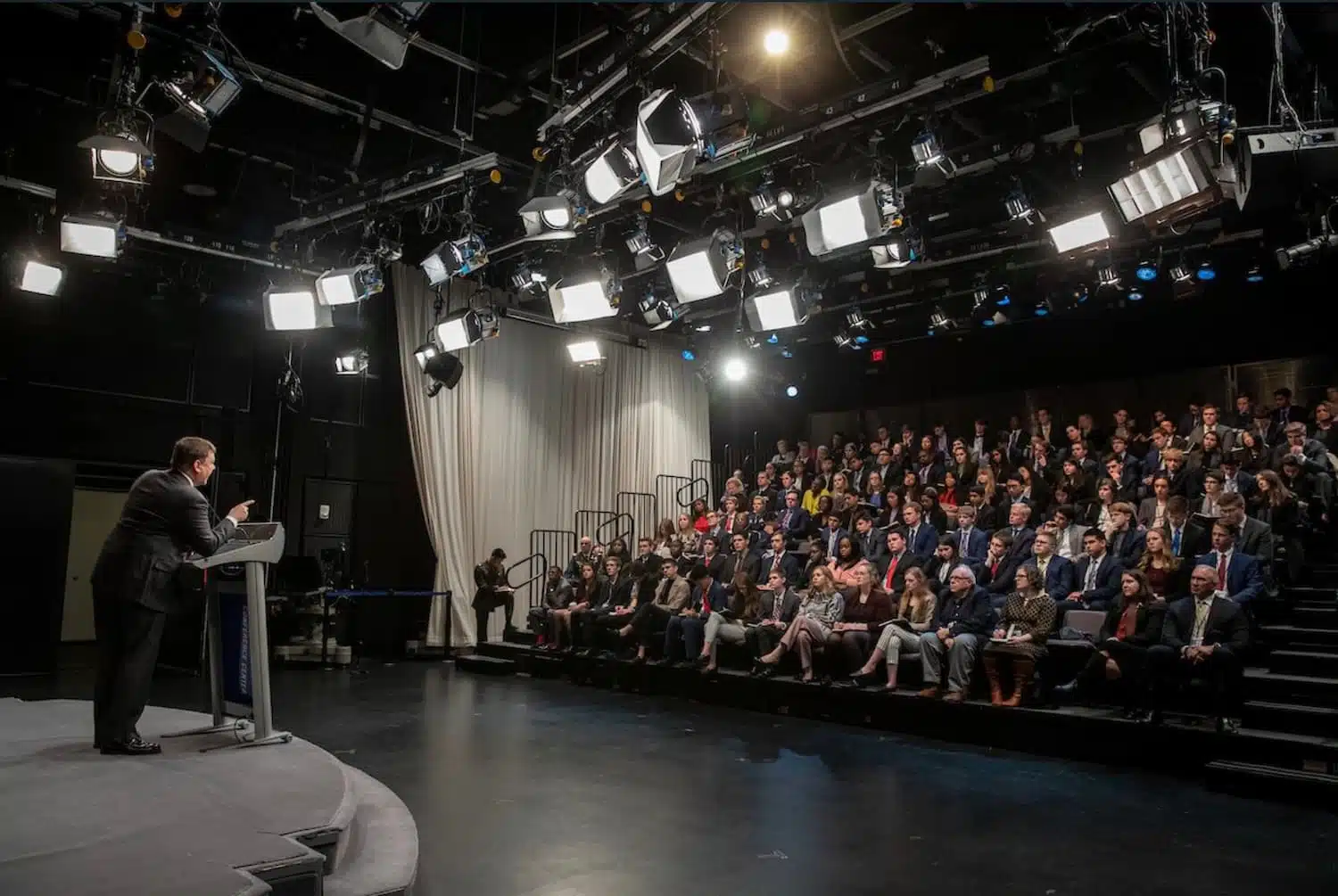 Editor-in-Chief Jack Warren lecturing