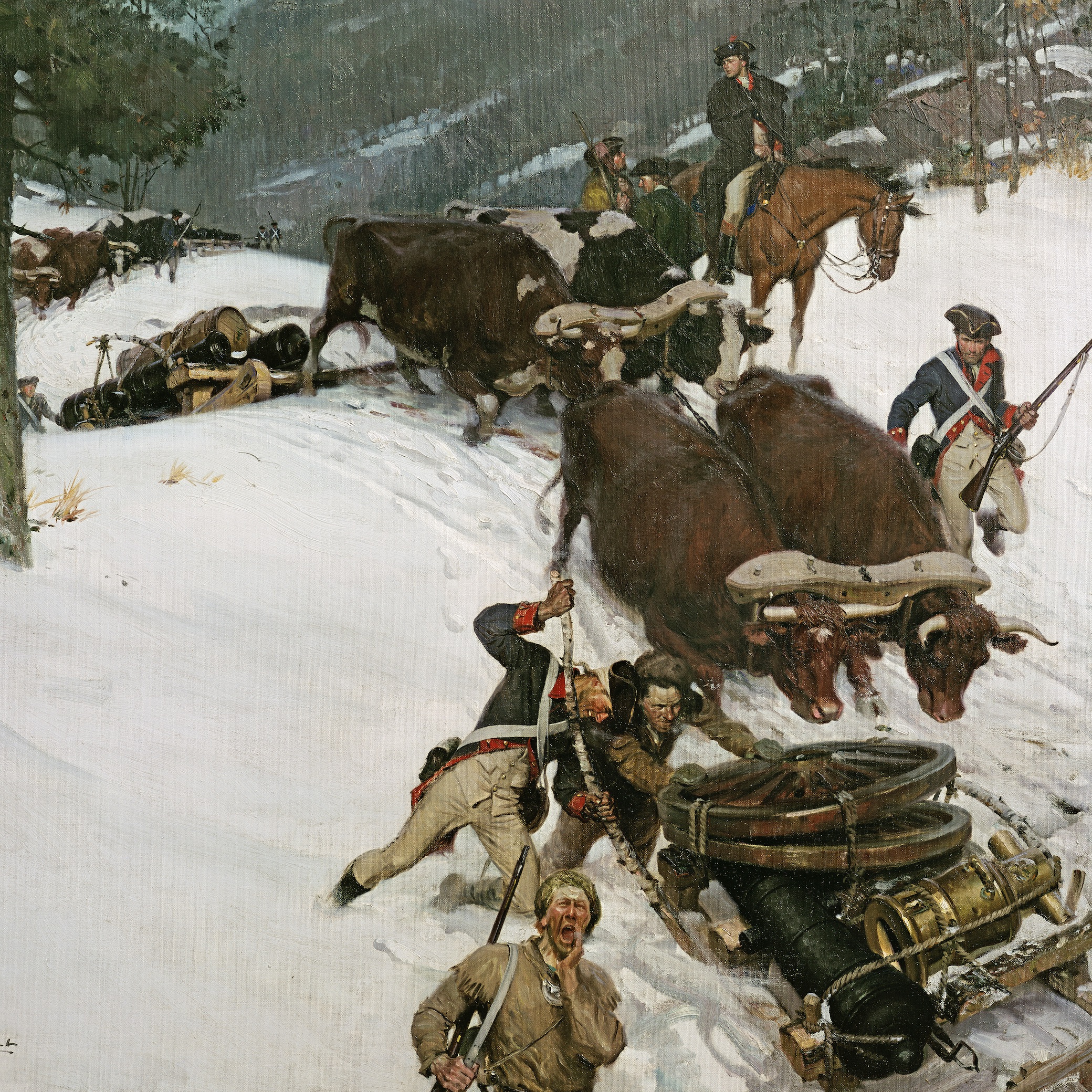 Noble Train of Artillery, Tom Lovell, 1946