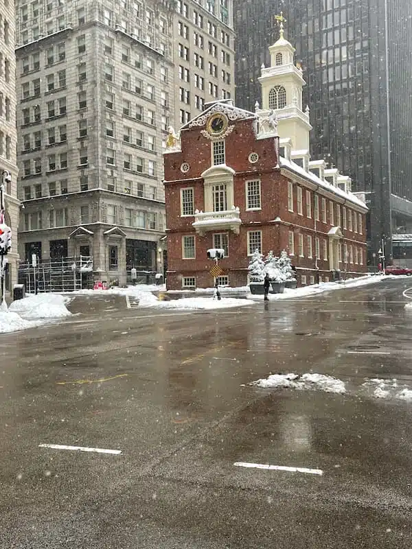 Old State House from Boston Massacre Site, January 7, 2022